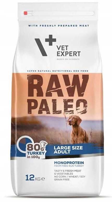 VetExpert Raw Paleo Large Size Adult Pakiet 5 x 2,5 kg