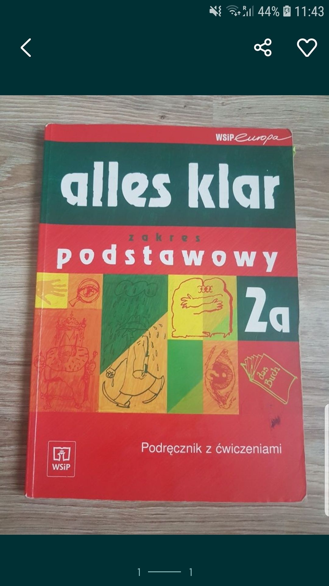 Alles klar podrecznik jezyk niemiecki z cwiczenia poziom 2a podstawowy