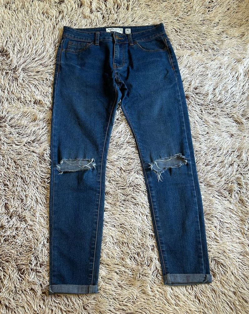 Джинсы мужские синие Bershka Super Skinny