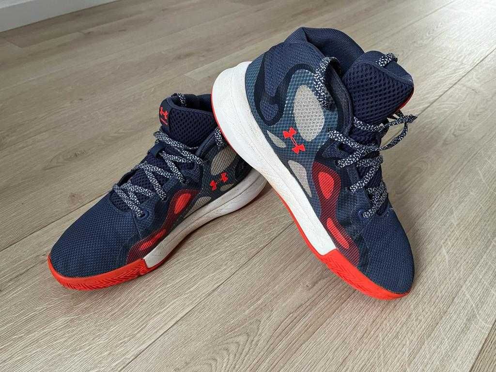 Buty do koszykówki dziecięce, wysokie adidasy r. 38,5 - Under Armour