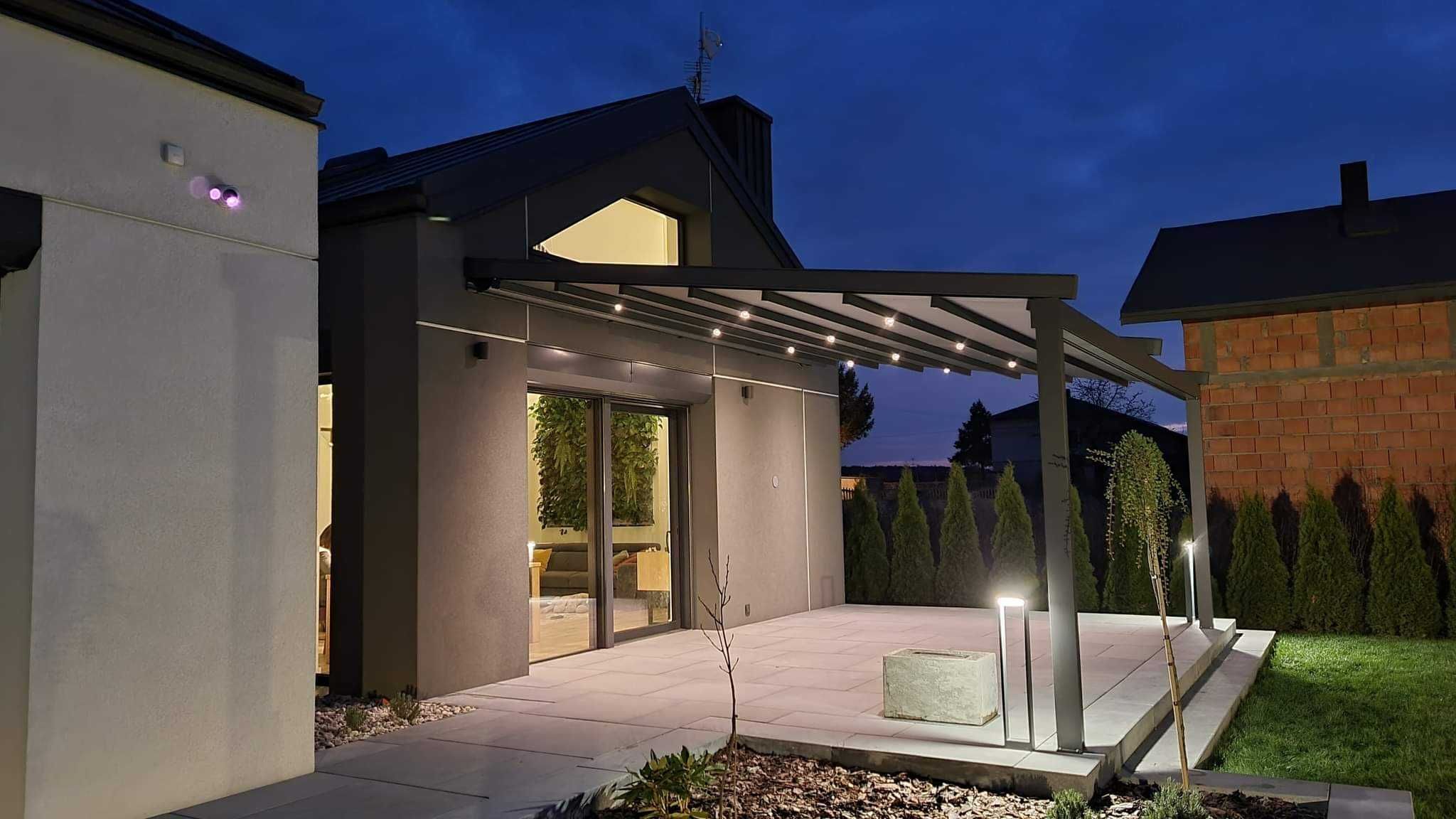 Pergola PREMIUM Aluminiowa z dachem zwijanym 500x400 /WYMIARY do 9m