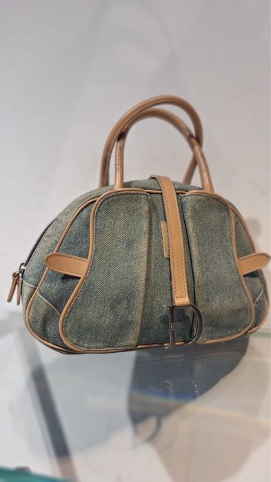 Torba dżinsowo-skorzana Dior
