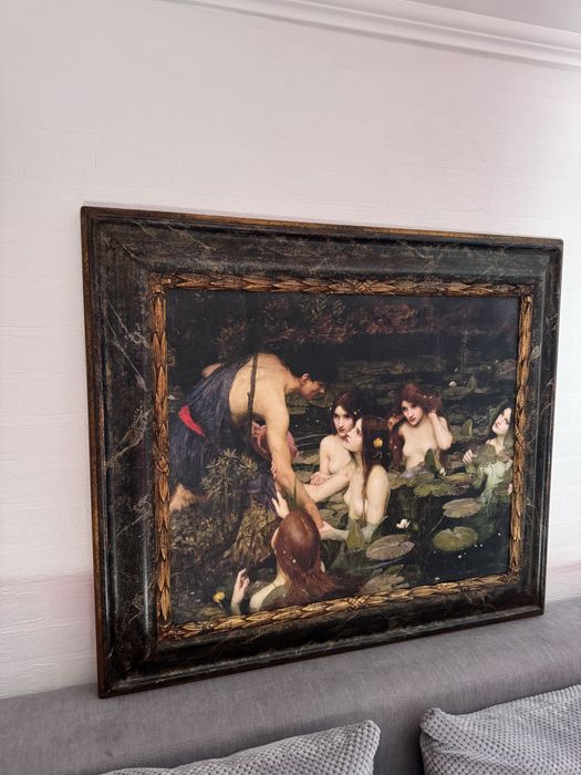 Рама 82/70 (аукционная) с картиной Гилас и нимфы(Уотерхауса)