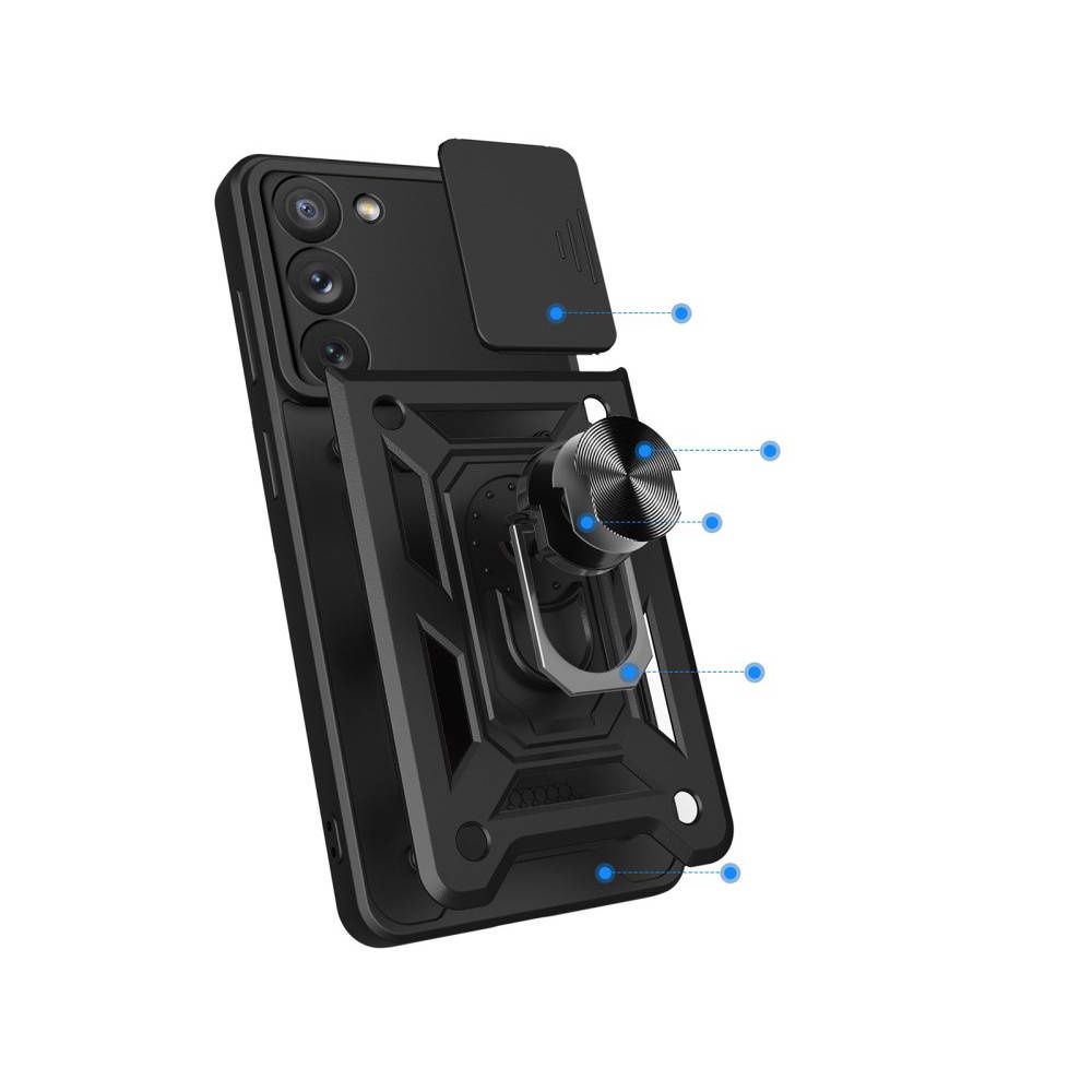 Etui Pancerne Galaxy S23 CamShield z Podstawką