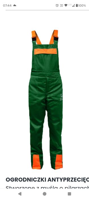 Spodnie antyprzecięciowe