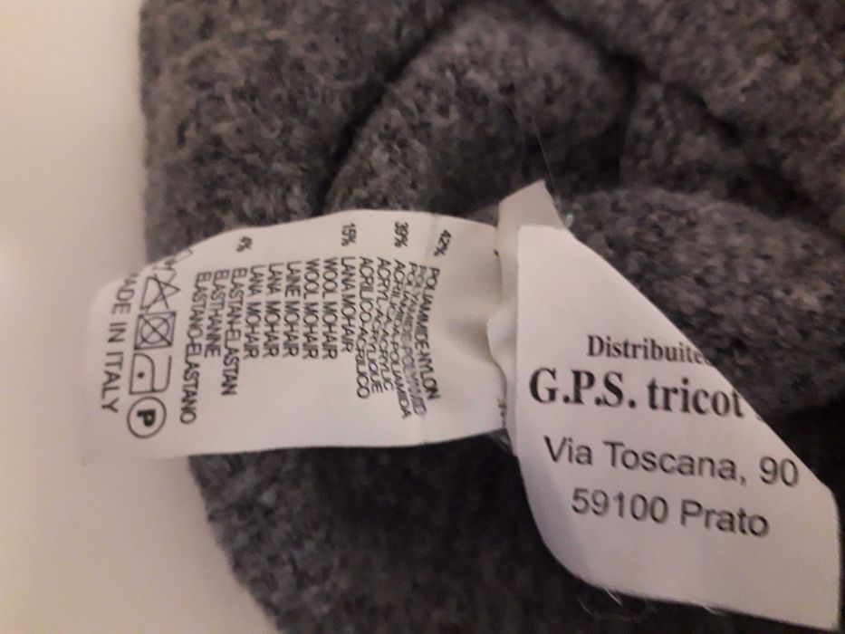 Camisola de lã em cinza antracite