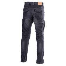 Jeansy motocyklowe SECA SQUARE - kiesznie bojowki strecz 34 czarne