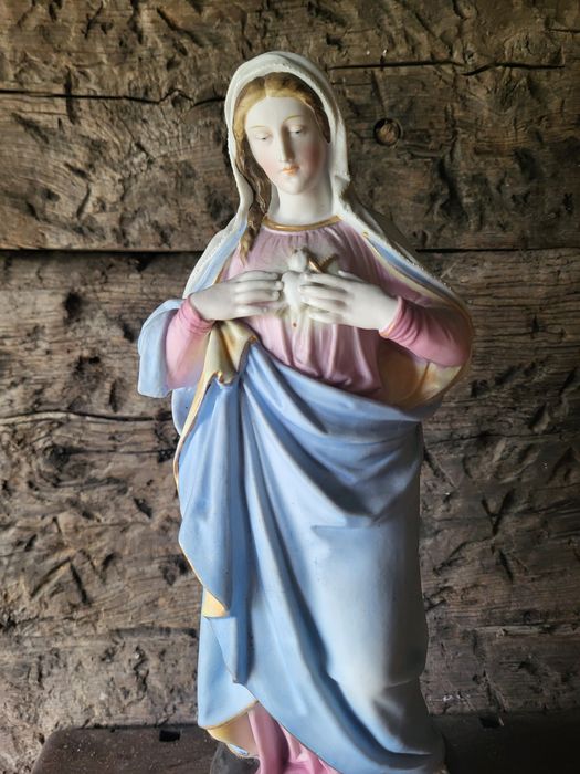 Piękna figurka z porcelany Andenne Maryja Bolesna Matka Boża