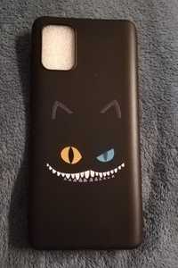Etui na telefon obudowa plecki Samsung Galaxy A71 czarny kot nowa