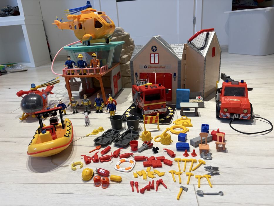 Duzy zestaw Strazak sam duzo elementow