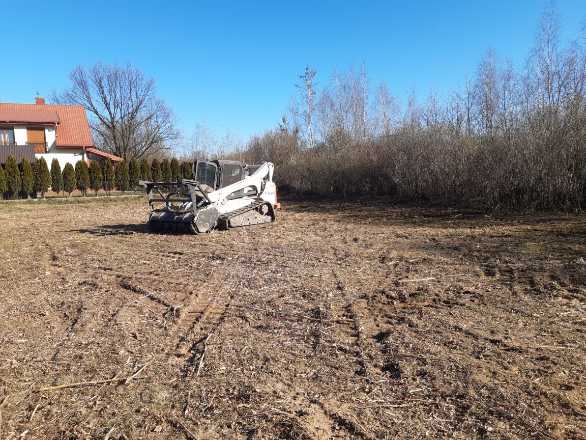 Wycinka drzew karczowanie samosiewek czyszczenie działek mulczer leśny