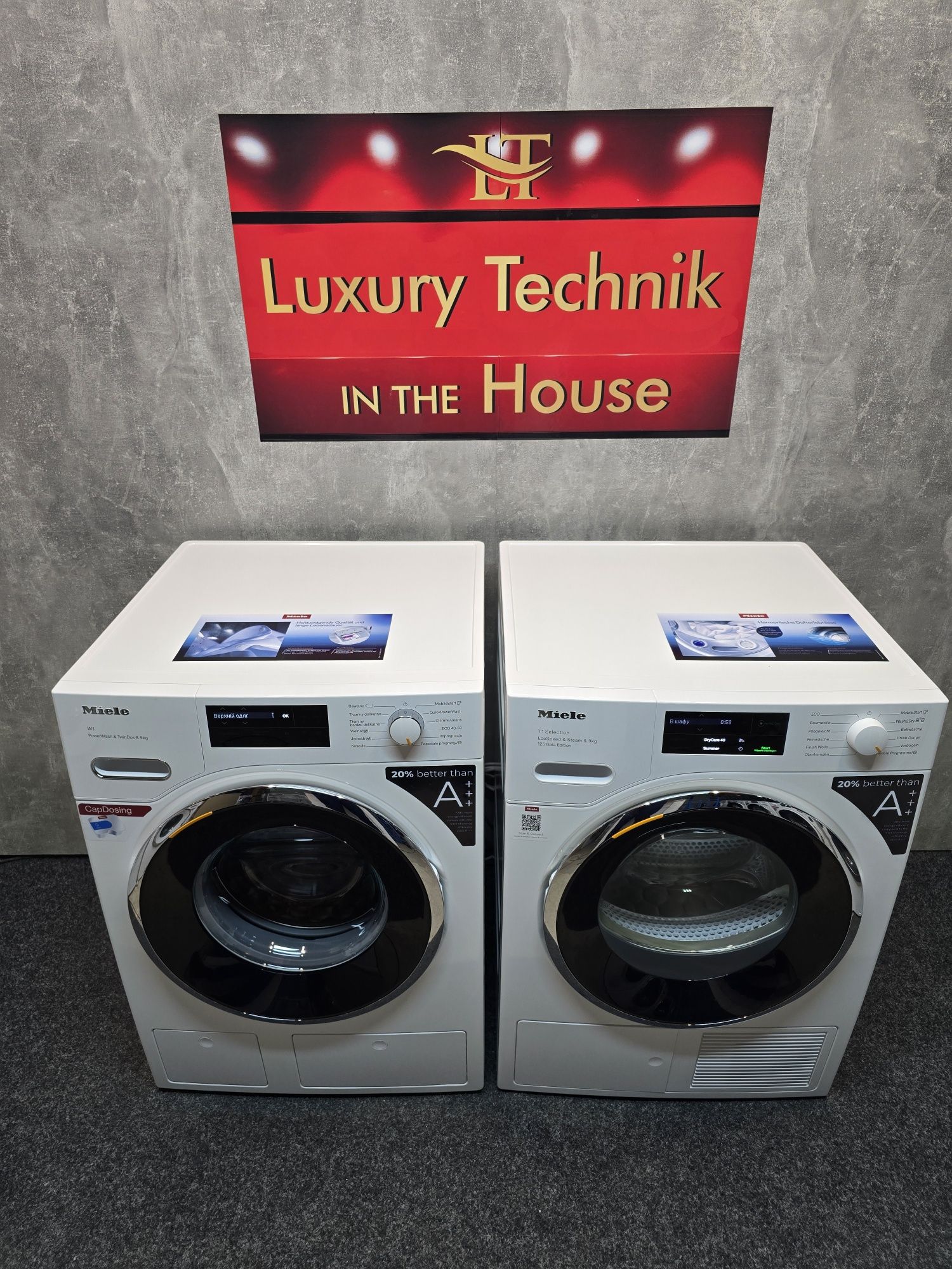 Новий комплект пралка Miele WWI860 і сушильна машина Miele TWL680 2025