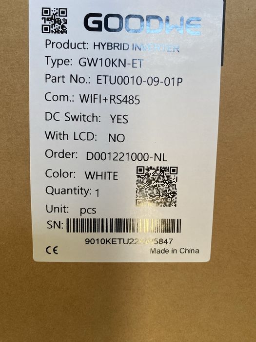 Продається гібридний 3-фазний інвектор потужністю 10 кіловат