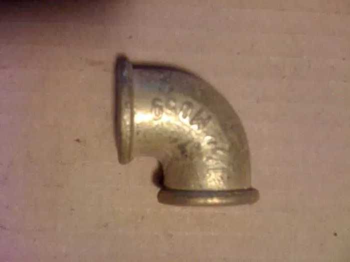 Kolanko mosiężne 1/2 cala kwasoodporne , kolano fi 15