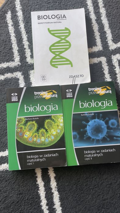 Zestaw książek repetyturium chemia biologia do matury