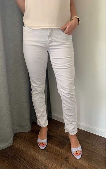 C&A białe spodnie skinny leg M