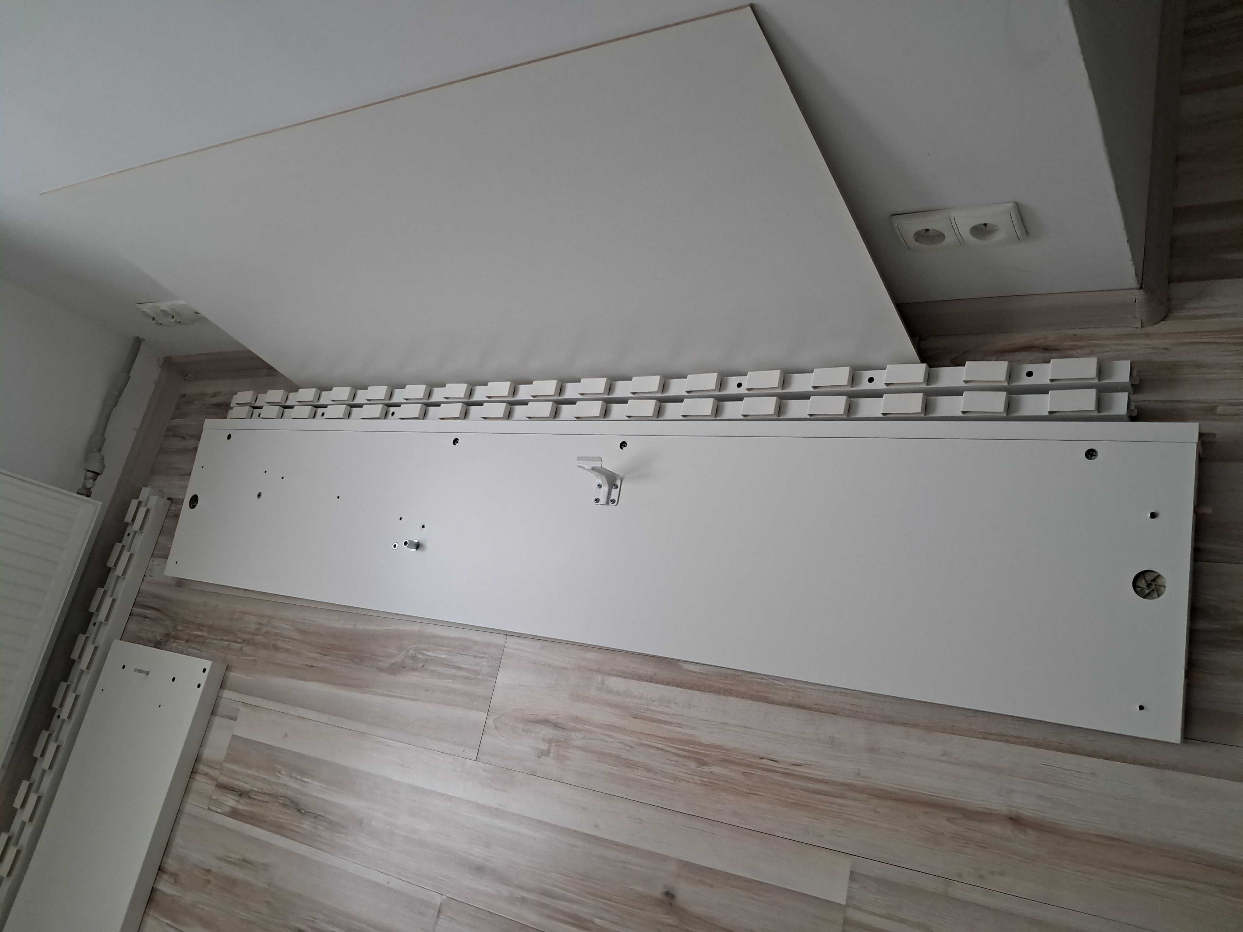 Łóżko z pojemnikiem MALM 140x200 jak nowe białe