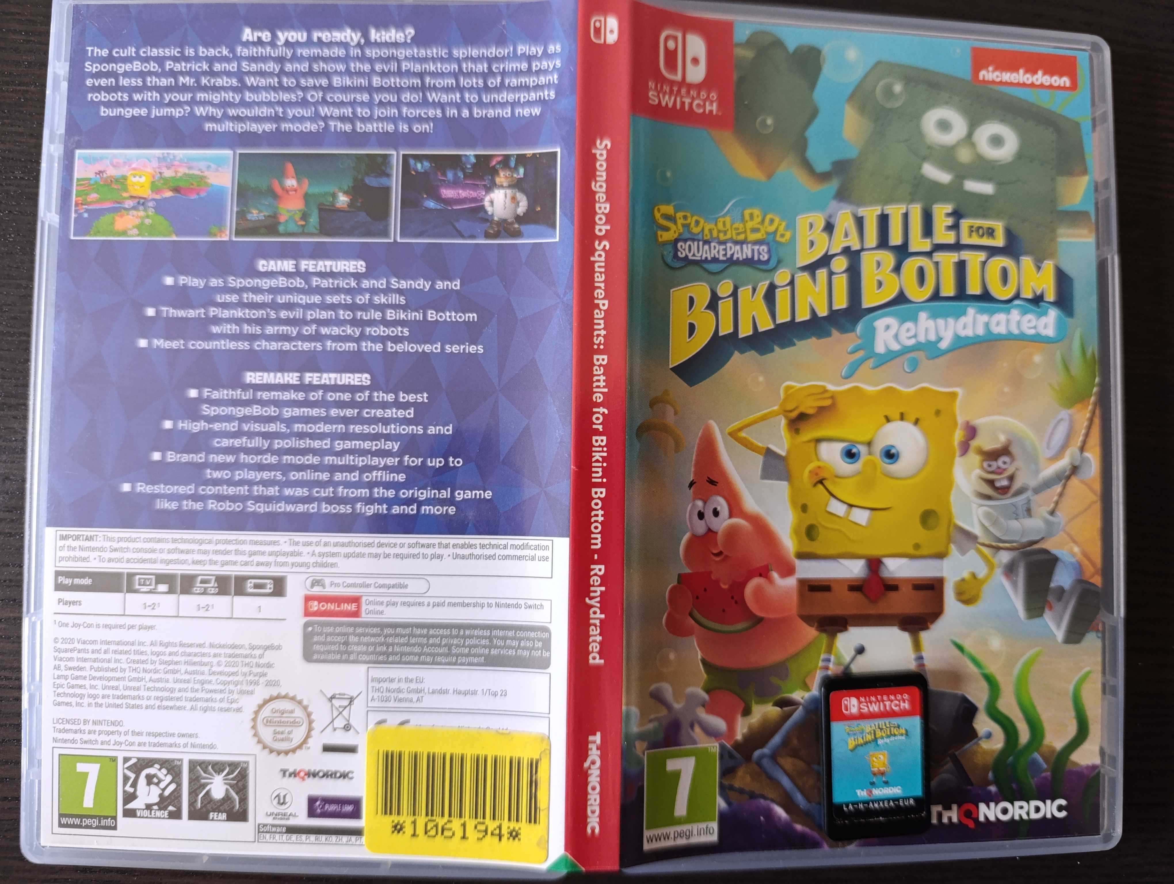 SpongeBob SquarePants: Battle for Bikini Bottom - Rehydrated! - Switch