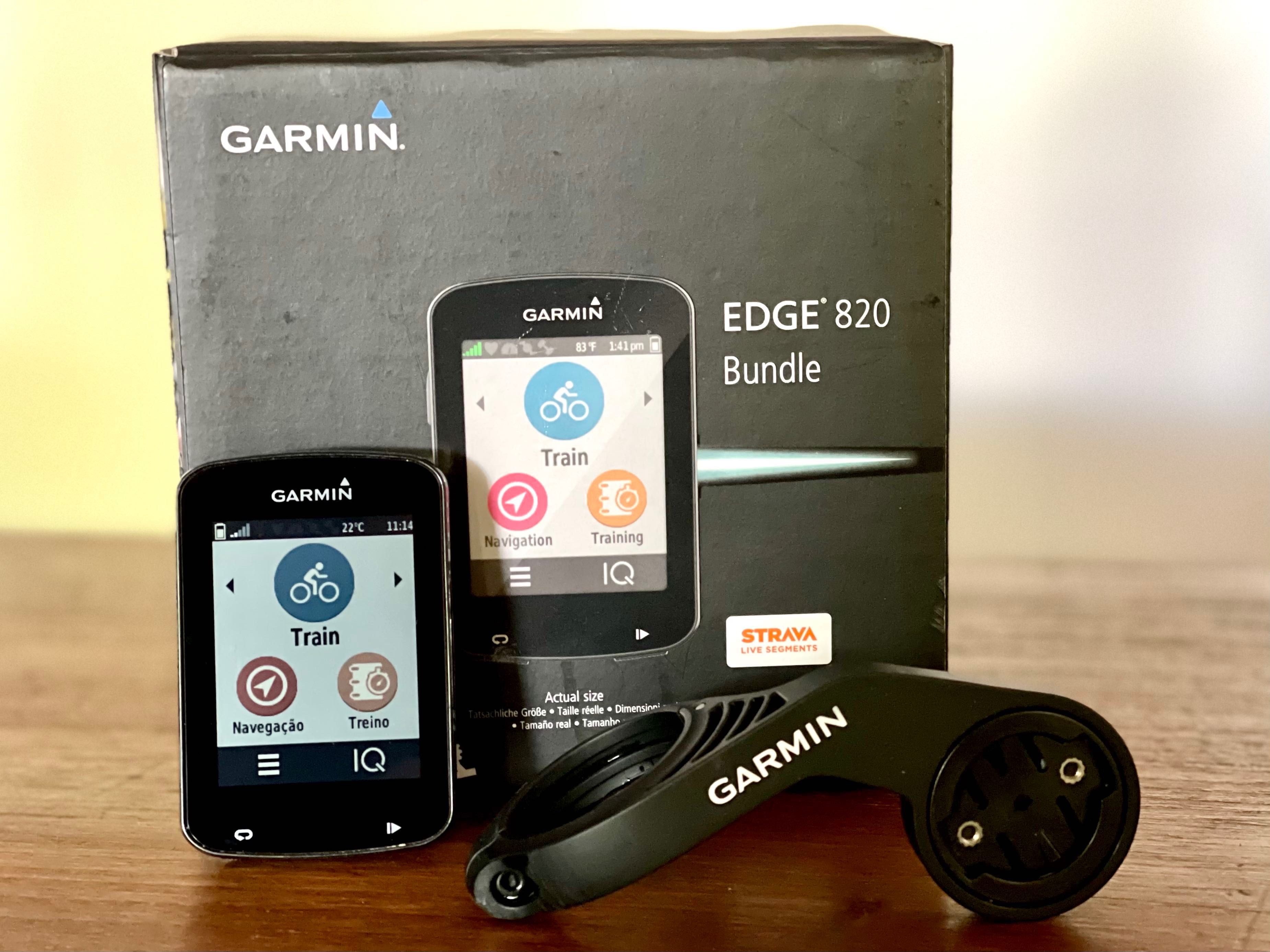 Garmin Edge 820 + Sensor velocidade + Sensor cadência
