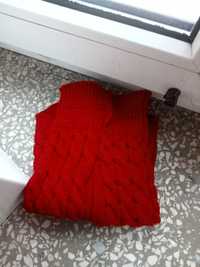 Czerwony sweterek dla psa L