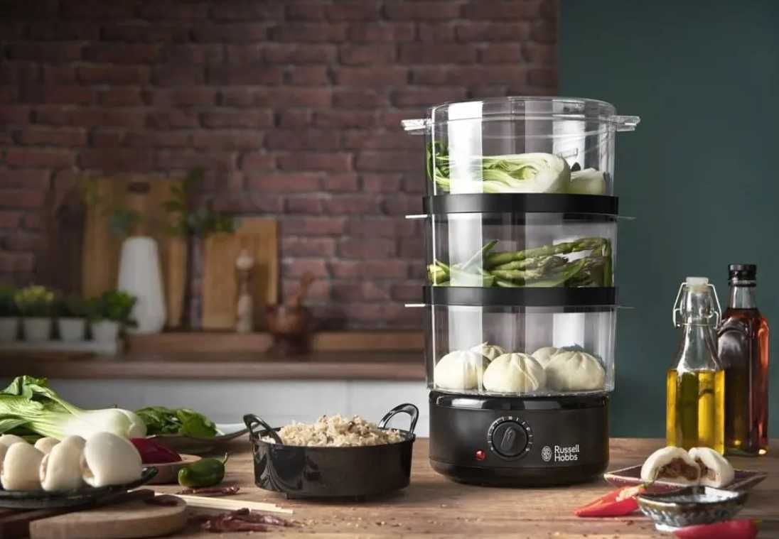 Parowar Russell Hobbs 7L czarny 400W (OPIS)