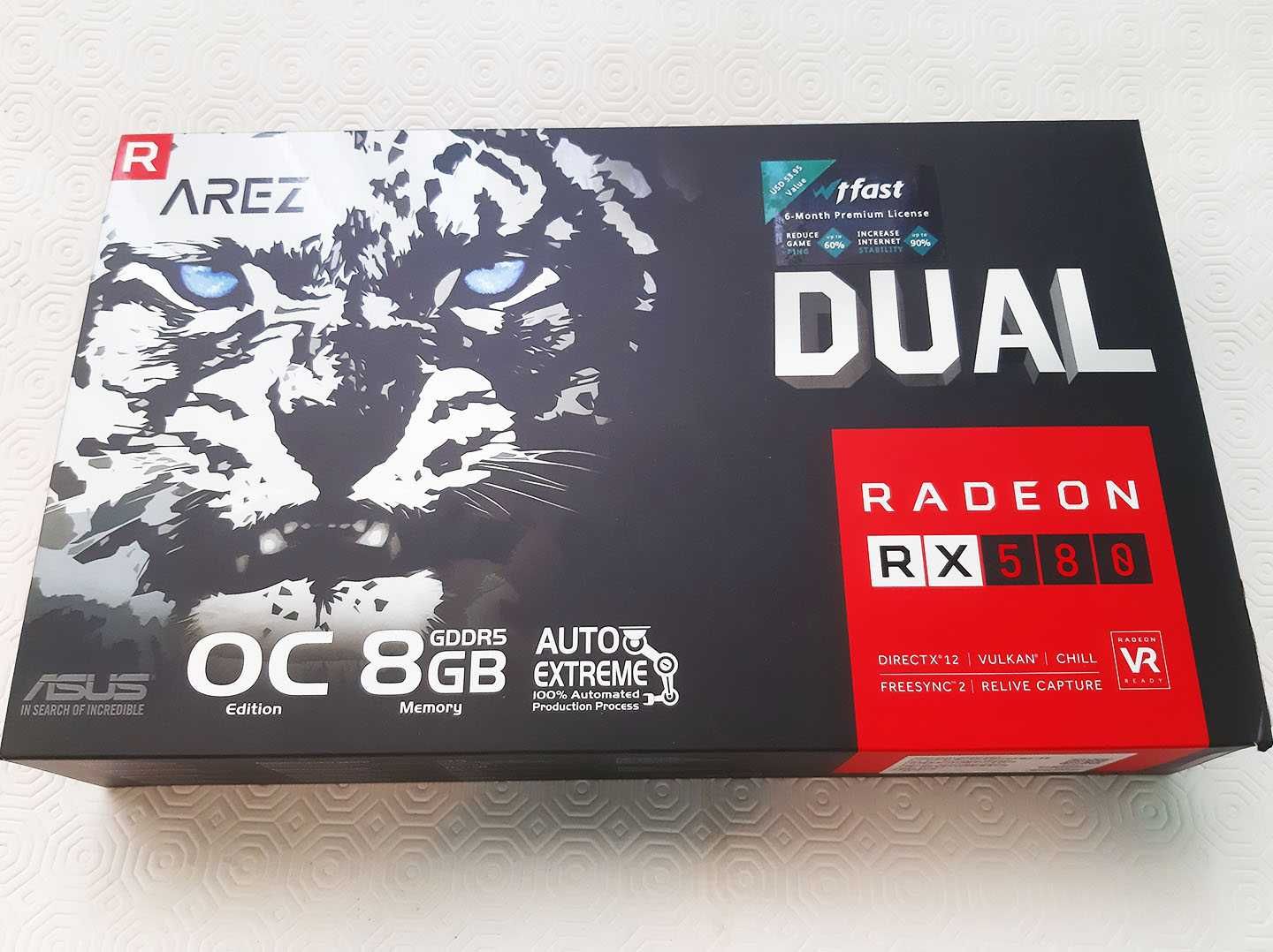Gráfica ASUS Arez Dual Radeon RX 580 OC (AMD - 8GB DDR5)