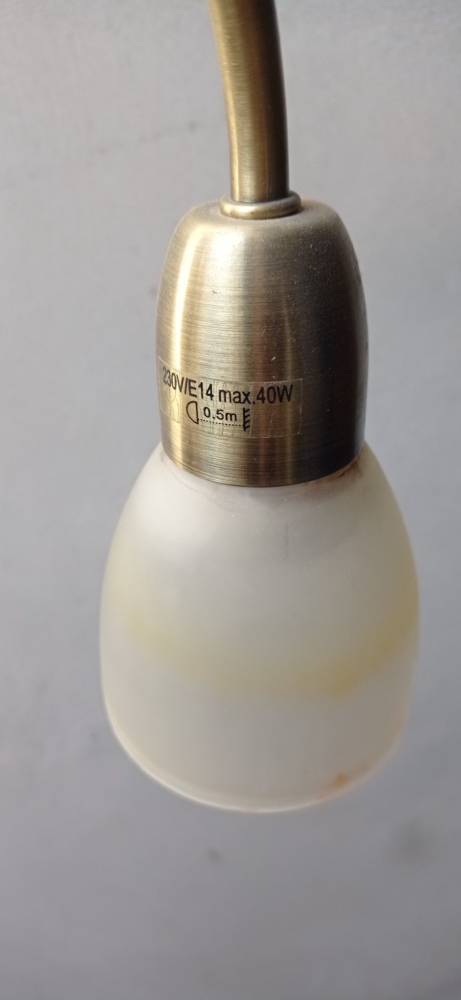 Lampa wisząca abażur, retro, PRL, vintage