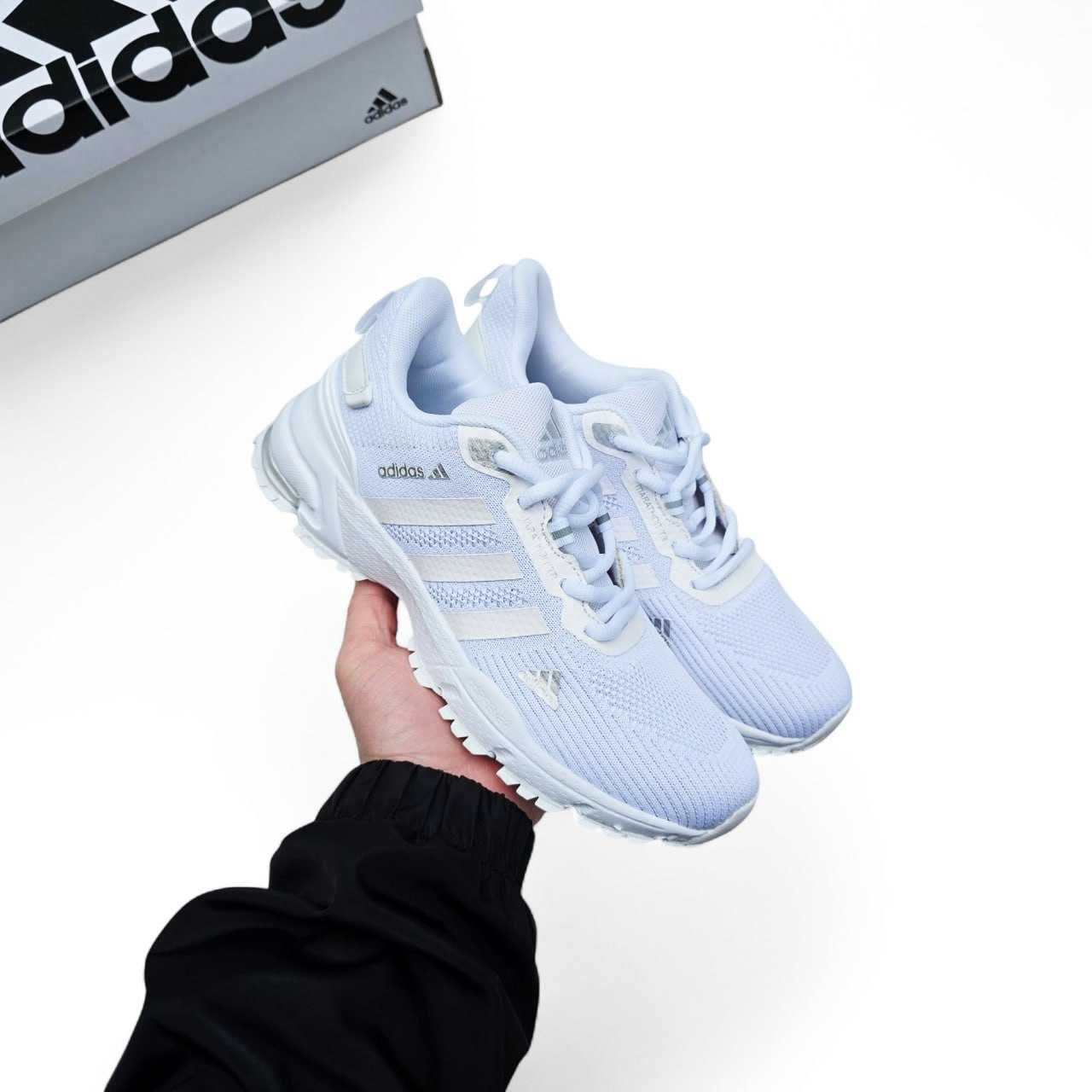 Чоловічі кросівки Adidas Marathon білі 1157 ТОПОВА ЗНИЖКА