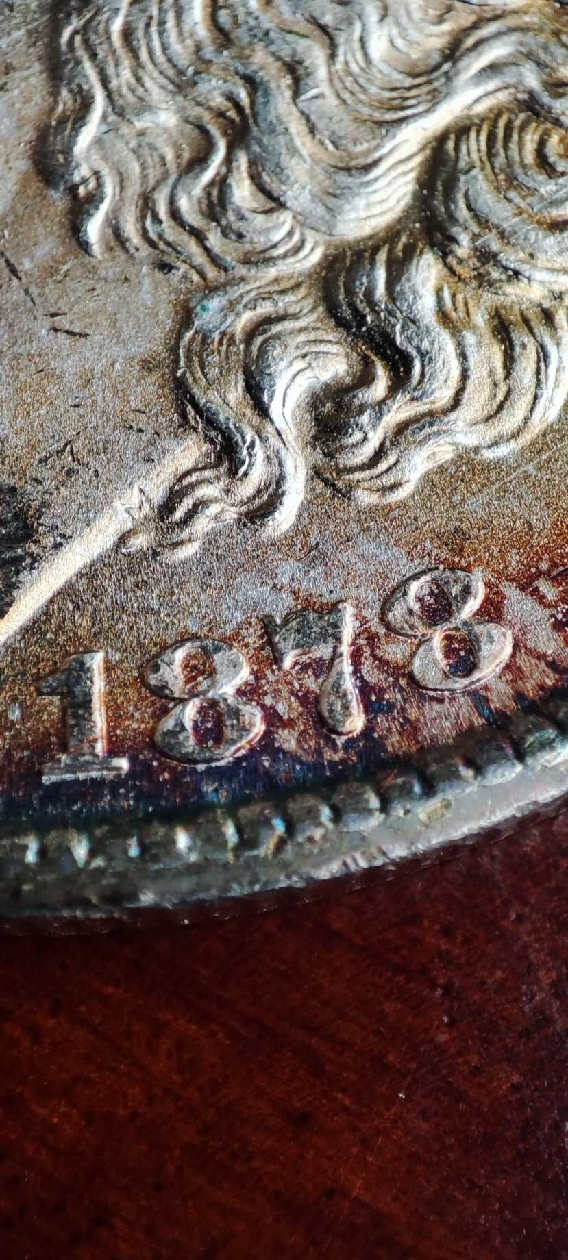 1 dolar srebro USA 1878cc , one dollar , Rarytas , Morgan Carson City