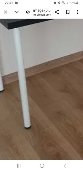 NOGA wkrecana 1SZT DO biurko ikea linnmon stol blat nozka