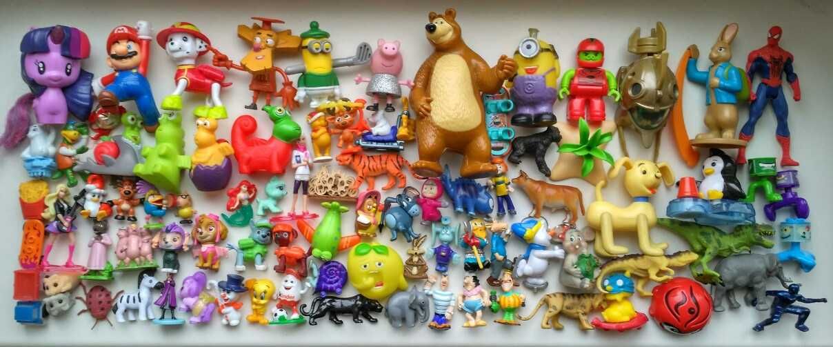 Фигурки киндер сюрприз игрушки ландрин винни пух марио маша пони