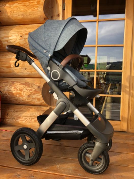 Zestaw wózków 2w1 STOKKE Trailz limitowany kolor Nordic Blue 2018