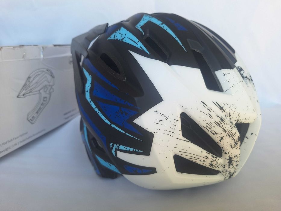 Kask rowerowy dziecięcy fullface Ontyzz JC-012 Black Blue S/M 52-56cm