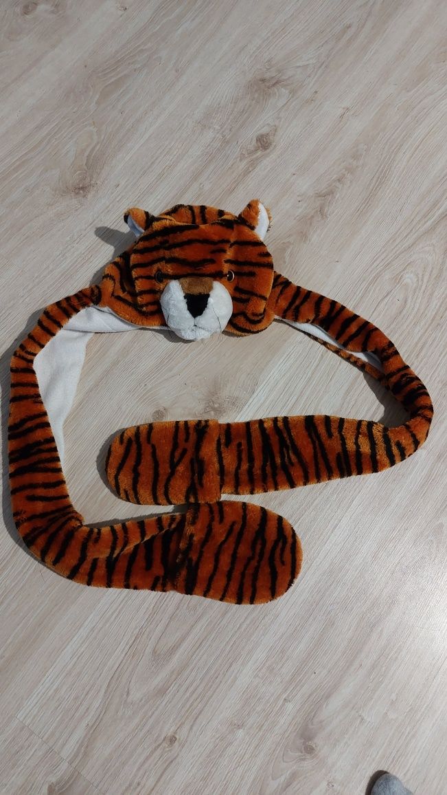 Czapka tygrys z rękawiczkami