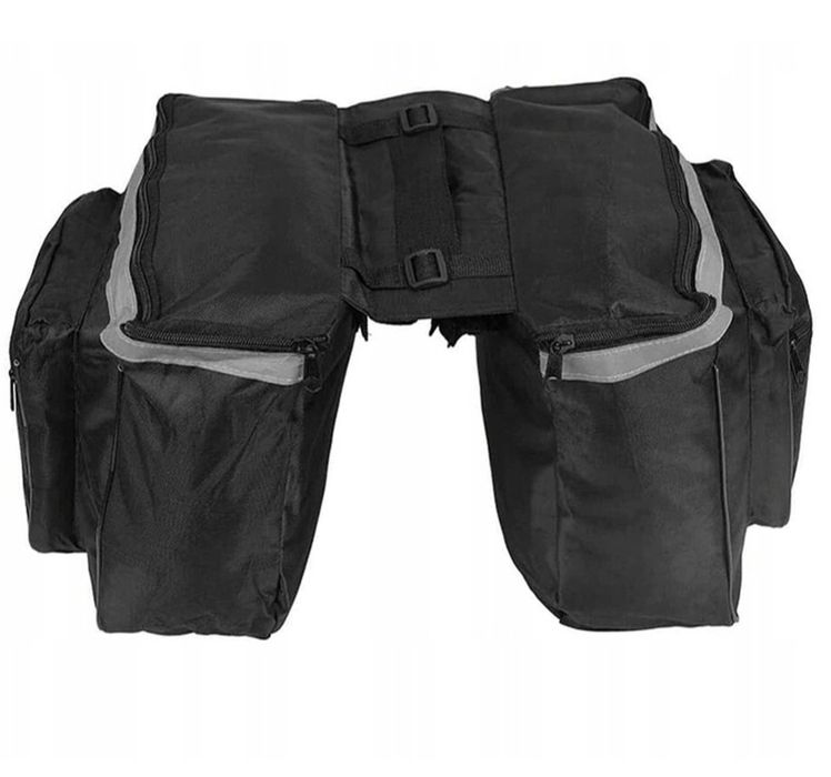 Torba rowerowa na bagażnik. Cztery komory na zamek