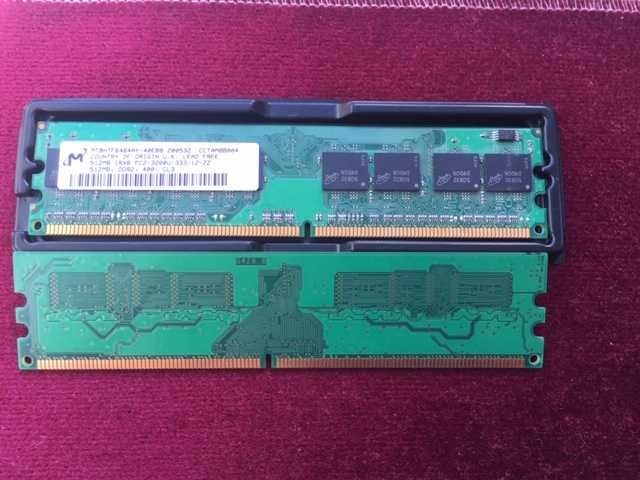 Модули памяти Micron 512mb 1Rx8 PC2-3200U-333-12-ZZ