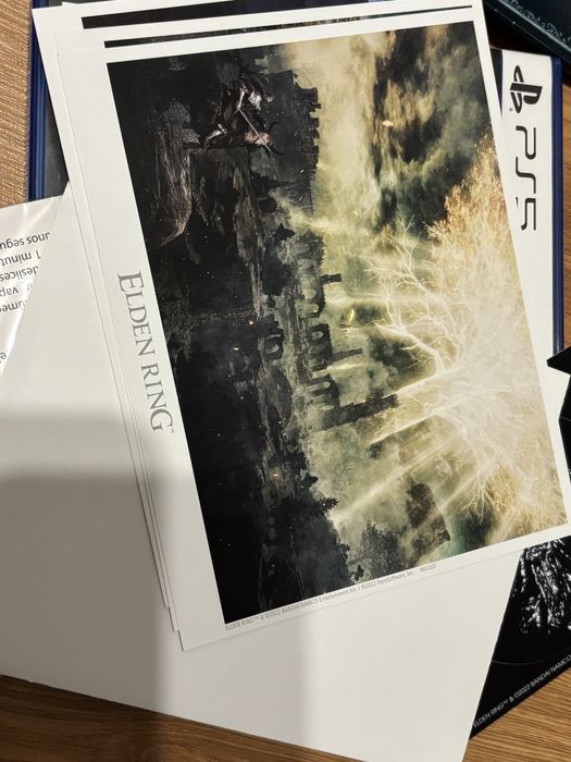 Elden Ring edycja specjalna plakat naklejki naszywka playstation 5