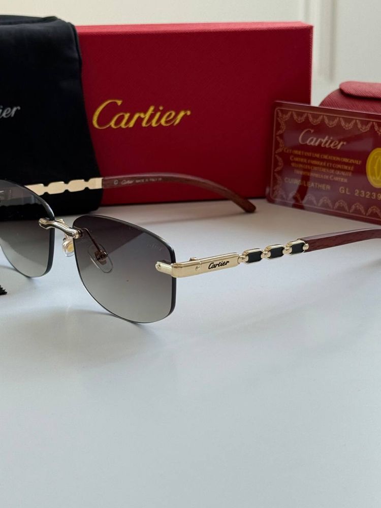 Окуляри прямокутні Cartier картьє унісекс чоловічі жіночі чорні сині