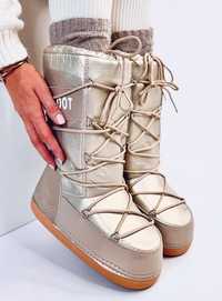 Snow Boots Wysokie Petts Champagne