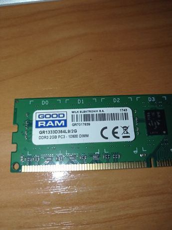 Оперативна пам'ять DDR3 2gb GR1333D