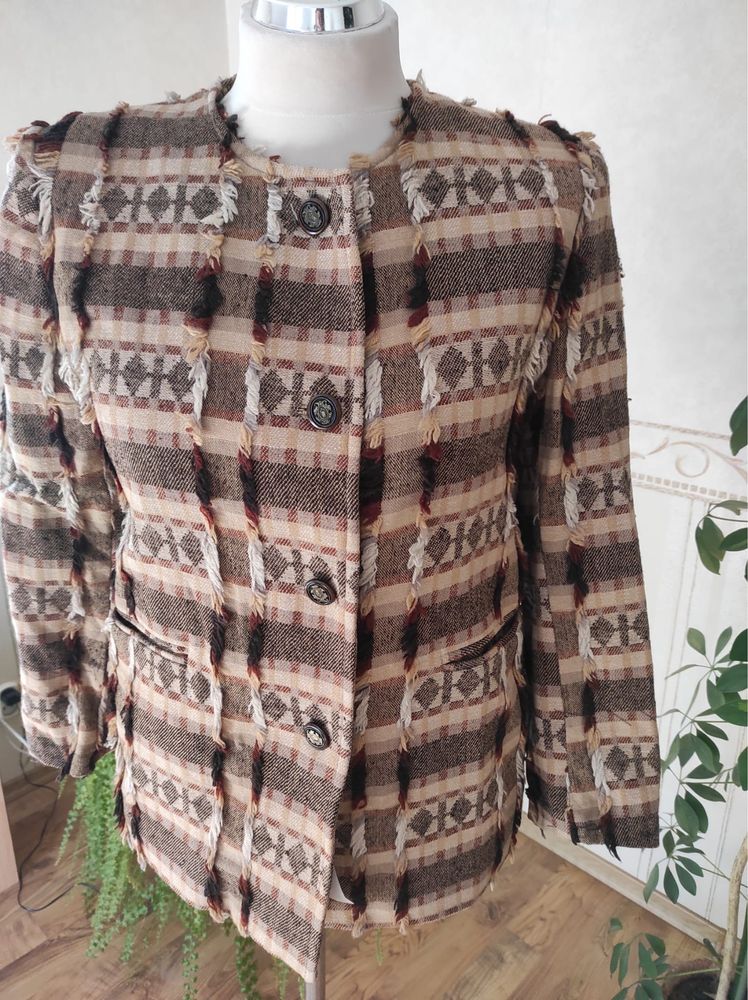 Kurtka żakiet marynarka Emark rozmiar M 38 nowa Boho etno wzory
