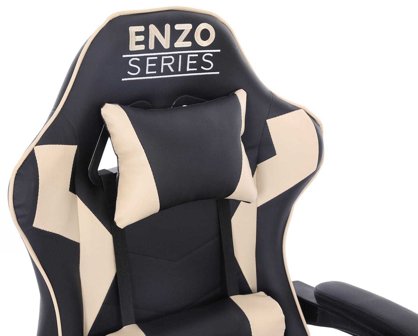 Stylowy Fotel Gamingowy dla Gracza Extreme ENZO Beżowy