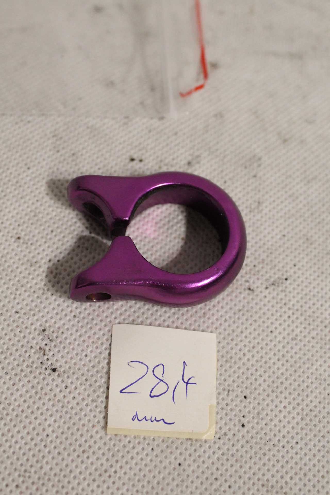 FIOLET obejma sztycy zacisk 28,4 mm PURPLE retro mtb 1124
