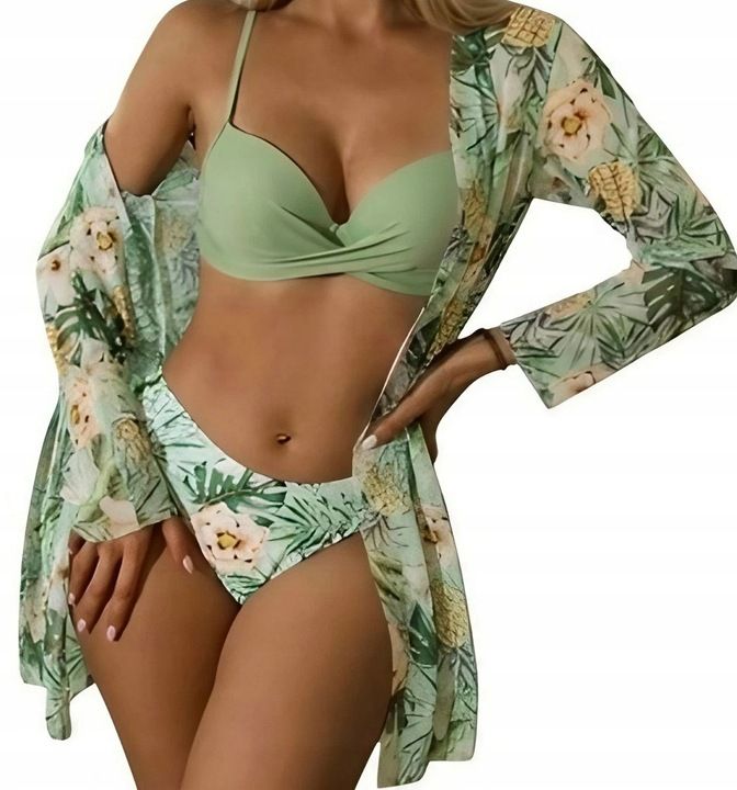 Strój Kąpielowy Dwuczęściowy Bikini Z Halką / Xl