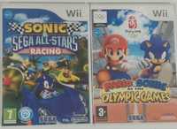 Sonic Sega All Stars Racing e Mario e Sonic Olympic games nintendo wii