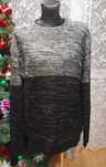 Męski dwukolorowy melanżowy sweter Diverse L sweter ombre basic style