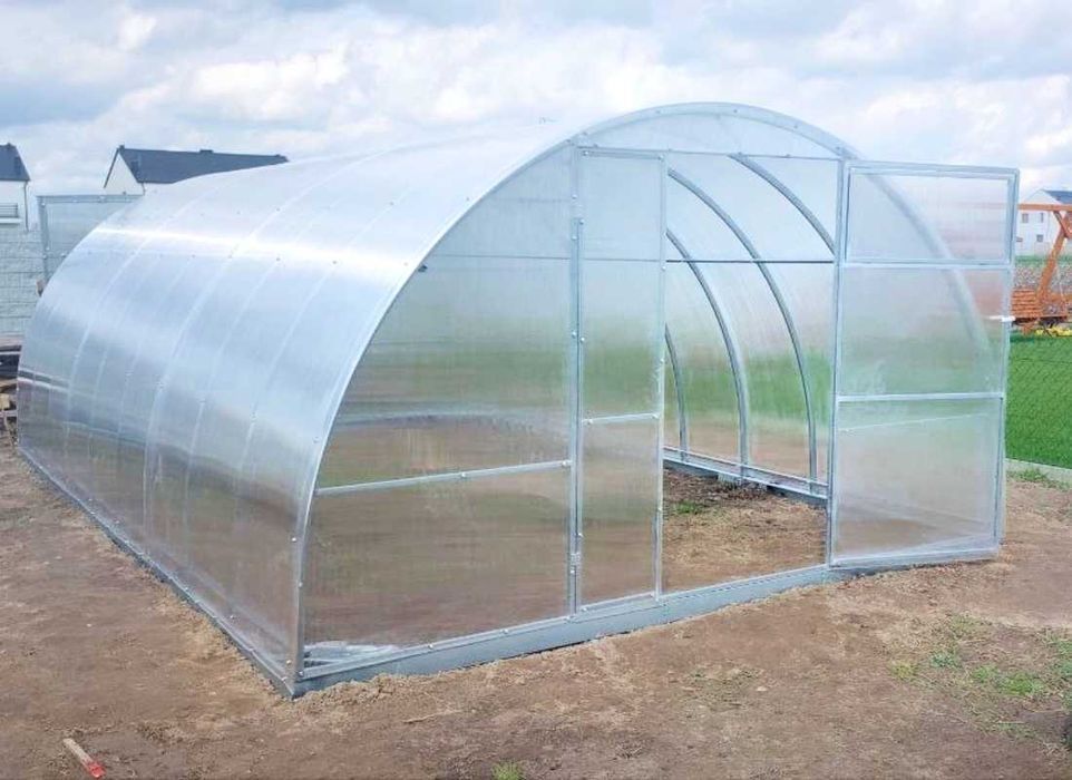 Szklarnia z POLIWĘGLANU 4mm - 3,5x4m, 6m, 8m, 10m, 12m profil 40x20mm