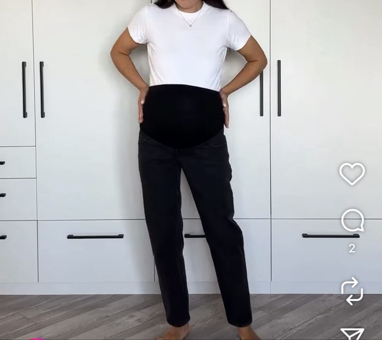 Чорні джинси для вагітних