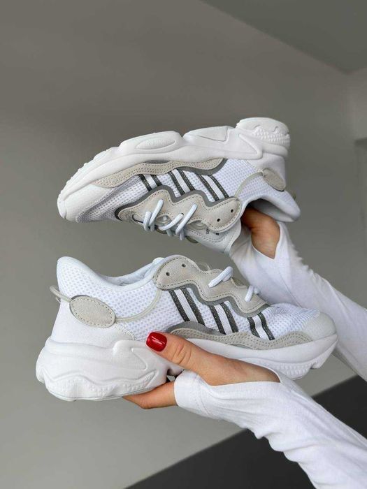 Кросівки Adidas Ozweego White/Grey premium