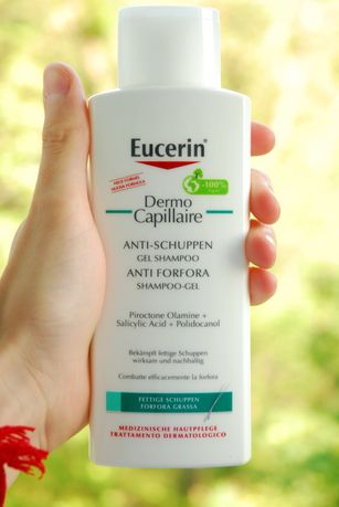 Гель-шампунь Eucerin DermoCapillaire від лупи для жирної шкіри голови